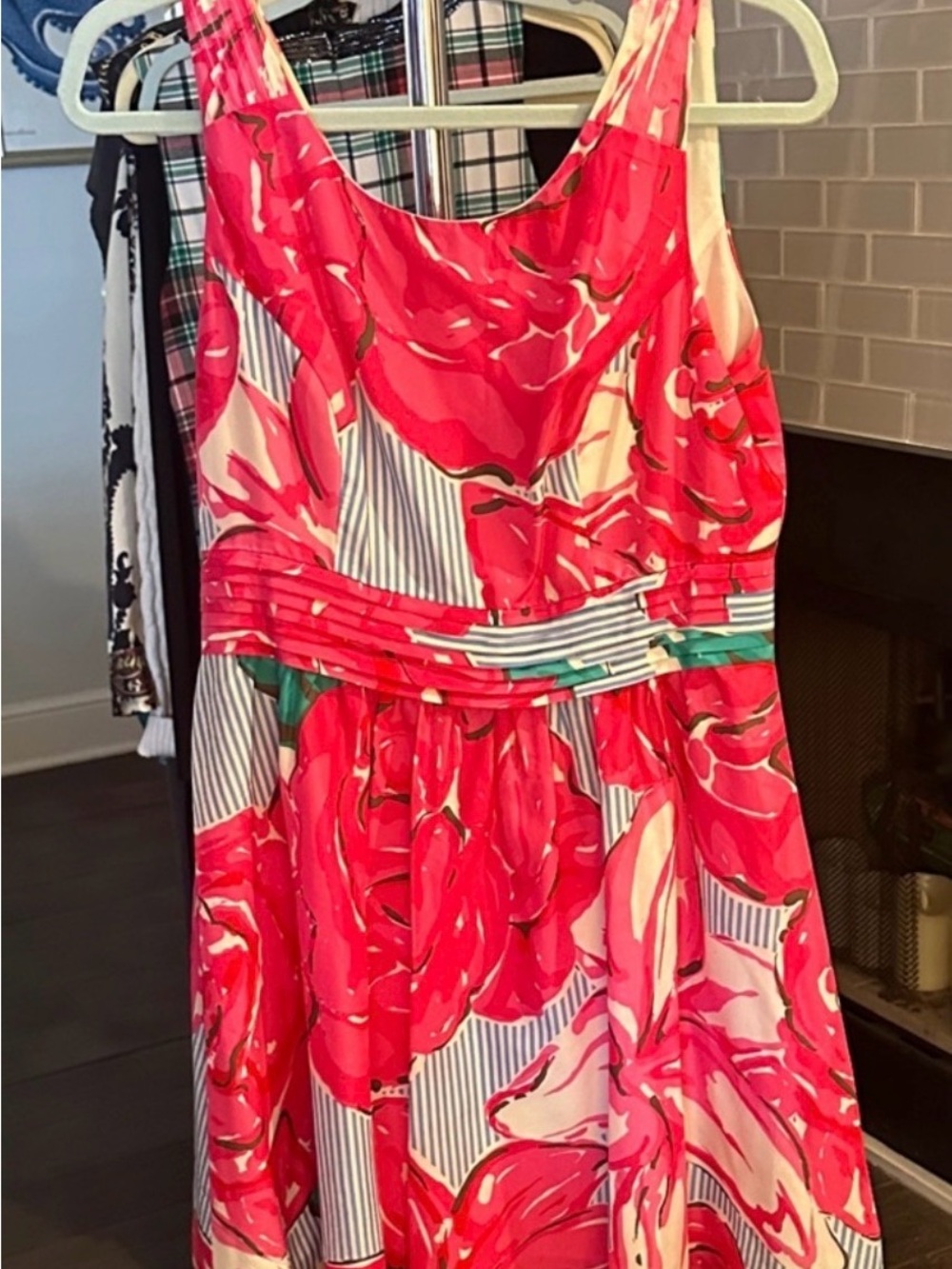 Vineyard Vines Kentucky Derby 143 Mini Dress with Roses